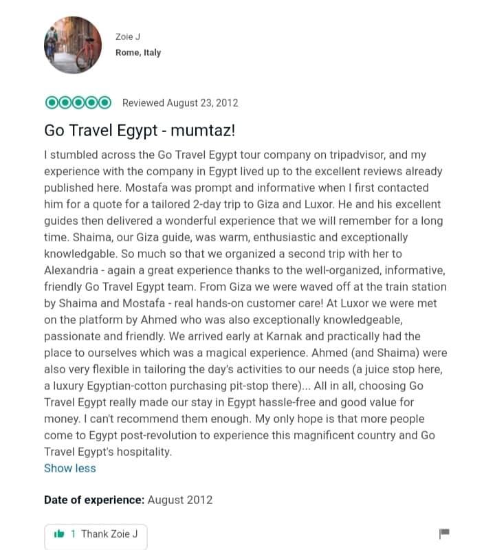 Go Travel Egypt - mumtaz!